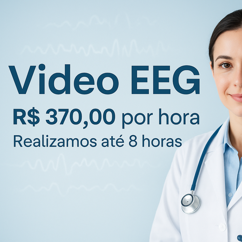 Video EEG egame vaor370,00 a Hora realizamos ate 8 horas